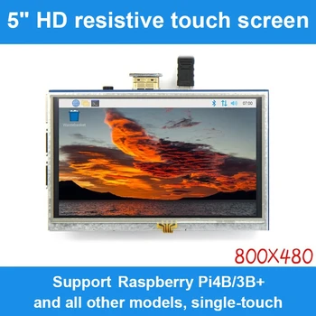 1 Kus 5 Palcový LCD Displeja Modul 800X480 HD Displej Pre Raspberry Pi 3B+/4B