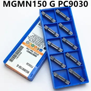 10 kusov MGMN150-G PC9030 1,5 mm štrbinový karbidu čepeľ double hlava sústruhu otáčania nástroja na spracovanie ocele, liatiny materiál