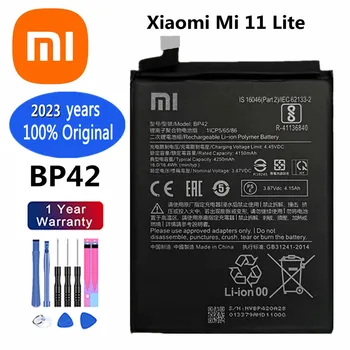 2023 Rokov, Nové Xiao mi Originálne Batérie BP42 Pre Xiao Mi 11 Lite 11Lite Mi11 Lite 4250mAh Telefón Náhradné kontakty batérie + Nástroje