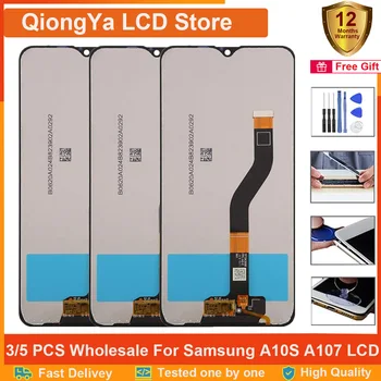 3/5 KS Veľkoobchod a107 LCD Samsung Galaxy A10S A107 SM-A107F A107F/DS A107FD A107M Displej + Dotykový Displej Digitalizátorom. Montáž