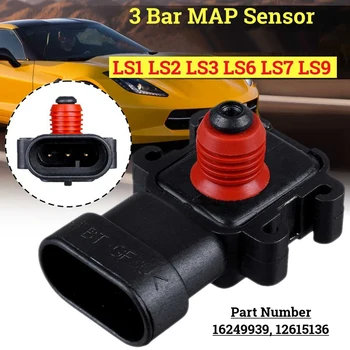 3 Bar Vzduchu Tlak MAP Senzor pre Chevrolet Silverado Prímestskej Cadillac/GMC LS1 LS3 LS6 LS7 LS9 LQ4 LY6 12615136