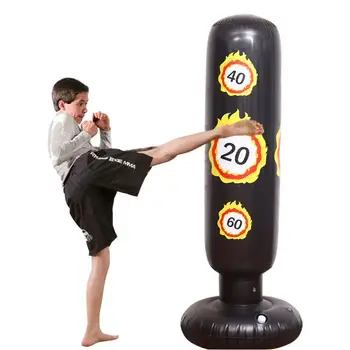 63-Palcový Deti, Boxovacie Vaky, Voľne Stojace Odrazí Späť Boxerské Vrece Fitness Punč Taška Pre Karate, Taekwondo Kop Nafukovací Detský Punč