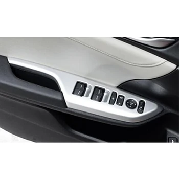 ABS Plastové Dvere Auta okenného Skla Zdvíhacie Spínač Kryt Výbava Styling 4pcs LHD Pre Honda Civic 10. 2016 2017 2018 Príslušenstvo