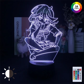 Akrylových 3D Anime Lampa Pre Zabiť La Zabiť Nightlights Lampa Figúrka Osvetlenie Pre Spálne Prírody Comics Svetlo Domova Lampa Darček