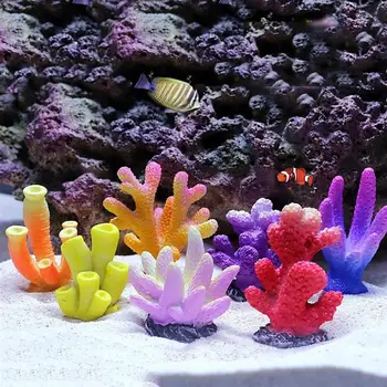 Akvárium Umelé Coral Rastliny Mini Živice Akvárium Dekor Živé Simulácie Coral Rastlina, Zviera, Hviezdice Ozdoby Na Šírku