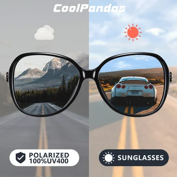 CoolPandas Dizajn Značky Inteligentné Photochromic slnečné Okuliare Ženy 2022 Polarizované Jazdy Slnečné Okuliare Oculos gafas de sol mujer