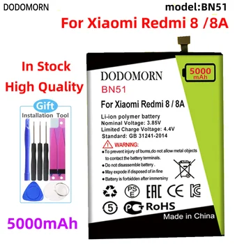 DODOMORN BN51 Batérie Pre Xiao Redmi 8 / 8A Smartphone/Chytrý Mobilný telefón Nahradenie Na Sklade, Vysoká Kvalita +Sledovacie Číslo