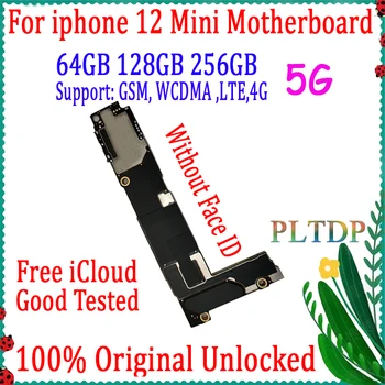 Doprava zadarmo Pre iPhone 12 mini Doske Pôvodné Odomknúť Č icloud Pre iPhone 12 MINI logic board Podporu IOS Aktualizácia & 5G