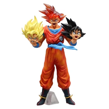 Dragon Ball Z Akcie Obrázok Hračky Son Goku Super Saiyan Figuras Anime, Manga Figúrka GK Sochu Zberu Model Darček pre Deti