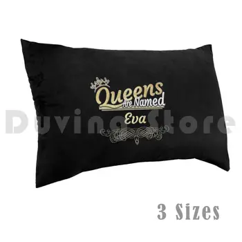 Eva Názov-Queens Sú Pomenované Eva Vankúš DIY 50x75 Čierna Kráľovná Eva Queens Sú Pomenované Eva Meno Pre Eva