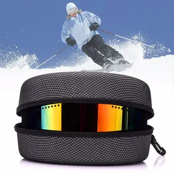 EVA Snehu Lyžiarske Okuliare Veci Zips slnečné Okuliare lyžovanie okuliare SnGlasses Ťažké Prípady, Snowboard Chránič Tašky Box Držiak S Hákom