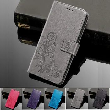 Flip Flower Telefón Coque Silikónové puzdro pre Samsung Galaxy A5 A6 Plus A520 A530 A600F A605 Kožený Kryt