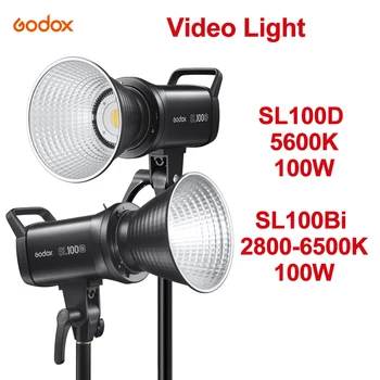 Godox SL100Bi Bi-Color 2800-6500K SL100D 5600K LED Studio Video Svetlo 100W Vonkajšie Snímania Fotografie Osvetlenie Bowens Mount