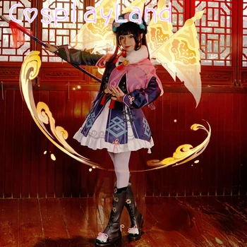 Horúca Hra Genshin Vplyv Cosplay Jin Yun Kostým Karneval, Halloween Cosplay Vyhovovali Úlohu Hrať Yunjin Ženy Lolita Šaty Vybavy XS-XL