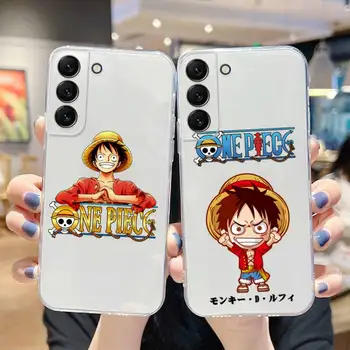 Hračky Anime Jeden Kus Luff Telefón puzdro Pre Samsung Galaxy S21 S22 Ultra S20 S30 FE S8 S9 S10 5G Plus Lite Mäkké Priehľadný Kryt