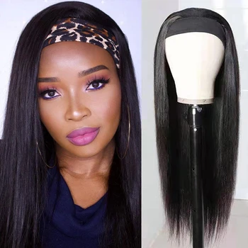 M & H čierne vlasy dlhé rovné parochňu hlavový most pre ženy hlavu, čierne vlasy spp parochňu syntetické šatku vlasy