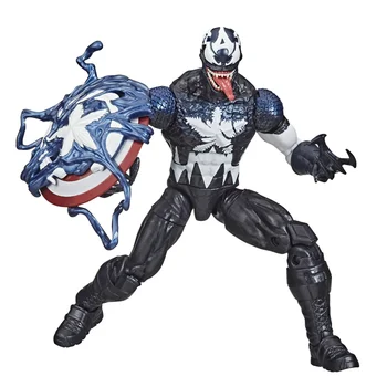 Marvel Legendy Jed Kapitán Amerika Symbiote Akcie Obrázok Hračky 6 Palcový Jed Kapitán Hnuteľného Socha Model Bábiky Kolekcie Darček