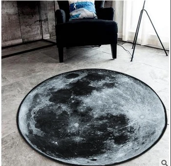 Mesiac Koberec posteľná bielizeň Nastaviť Kruhu High-End Tvorivé Módne 3D Koberec