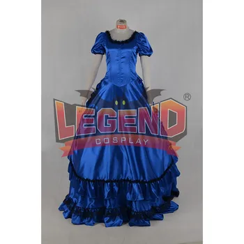 Modrá Gotický Viktoriánskej Šaty Rozhovor s Upír Claudia Cosplay kostým, šaty