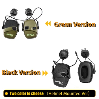 Nové Elektronické Streľba na Prilbu Montované Verzia Earmuff Športové Anti-noise Headset Sound Zosilnenie Sluchu, Ochranné Slúchadlá