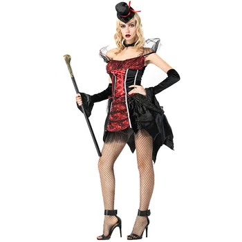 Nový Sexy Fantasia Upír Kostým Čarodejnice Šaty pre Dospelých Žien Halloween Karneval Party Maškaráda Witch Queen Žena Jednotné