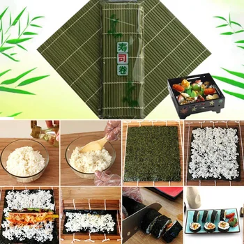 Opona Varenie Príslušenstvo Sushi Koľajových Navi List Maker Sushi Nástroje Onigiri Ryža Valčeky Bambusu Non-stick