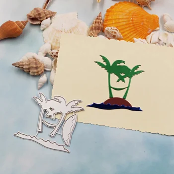 Ostrov rezanie kovov die 2019 novú šablónu, ktorý sa používa pre DIY album album reliéfne papierové karty dekorácie, remeselné manuálne plesní