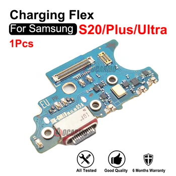 Pre Samsung Galaxy S20 Plus Ultra S20+ G981B G986B G988U USB Nabíjací Port Nabíjačku S Mikrofónom Dock Connector Flex Kábel