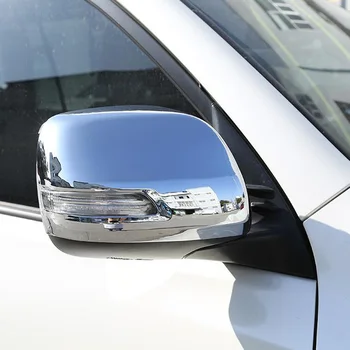 Pre Toyota Pôdy Cruiser Prado FJ150 150 2018 2019 ABS Chrome Bočné Spätné Zrkadlo Spp Kryt Výbava Exteriér Príslušenstvo Styling