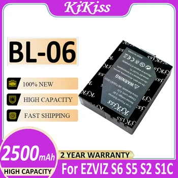 Pôvodné KiKiss výkonnou Batériou BL-06 2500mAh Pre EZVIZ S6 S5 S2 S1C Bateria
