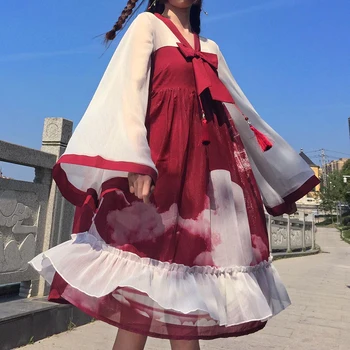 Pôvodné Originálny Dizajn Lolita Čínsky Situácia zhong yue Čínske Prvky Op Šaty klasické lolita šaty sladké lolita cosplay