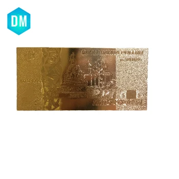 Ruský 24k Zlato, Bankovky, 5 Rubľov Rusko Bankoviek Svadobný Dar ruskej Mene Papierové Peniaze v Hodnote Zber