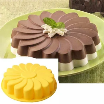 Silikónové Nový Veľký Kvet Tortu Formy Čokoláda Mydlo Cukrovinky Jelly Pečící Formy