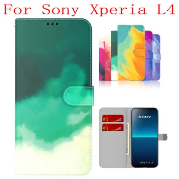 Sunjolly obal pre Sony Xperia L4 Peňaženku Stáť Flip PU Telefón puzdro coque capa Sony Xperia L4 Prípade Sony Xperia L4 Kryt