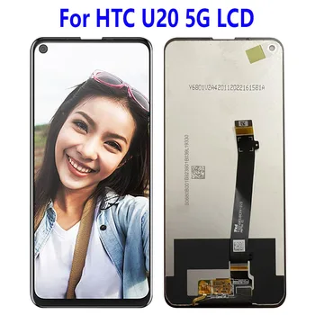 Testované, Originálne HTC U20 5G LCD Displej + Dotykový Displej Snímač Digiziter Montáž Nahradenie 6.8