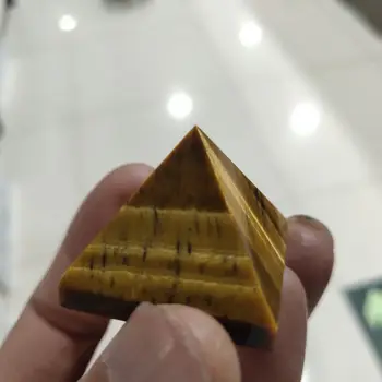 Tigrie Oko Crystal Pyramída (Reiki Liečenie Meditácie Tigra) 50 - 60 mm