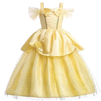 Vyrobené na mieru cartoon Lolita Šaty Nastaviť žltá Princezná sukne