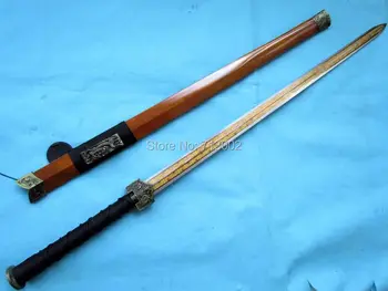 Výrazný Čínske KungFu Meč WUSHU Meč S hlinou, pečenie Ocele Čepeľ