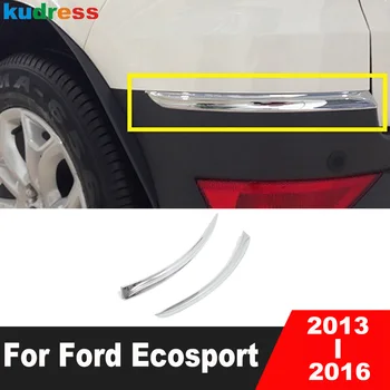 Zadný Nárazník Rohu Kryt Výbava Pre Ford EcoSport 2013 2014 2015 2016 Chrome Auto Chvost Foglight Obočie Liatie Pásy Príslušenstvo