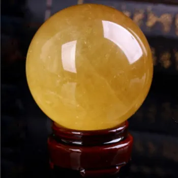 Žltý Kalcit crystal ball prírodné kamene a minerály, reiki liečivé kamene, dekorácie feng shui dekor cristal piedras